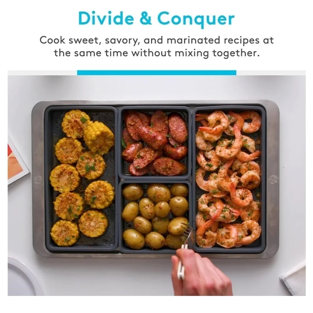 Cheat Sheets - Original Silicone Sheet Pan Dividers For Cooking & Meal Prep